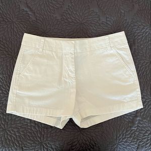 White J Crew chino shorts